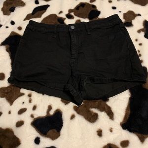 Black Jean shorts